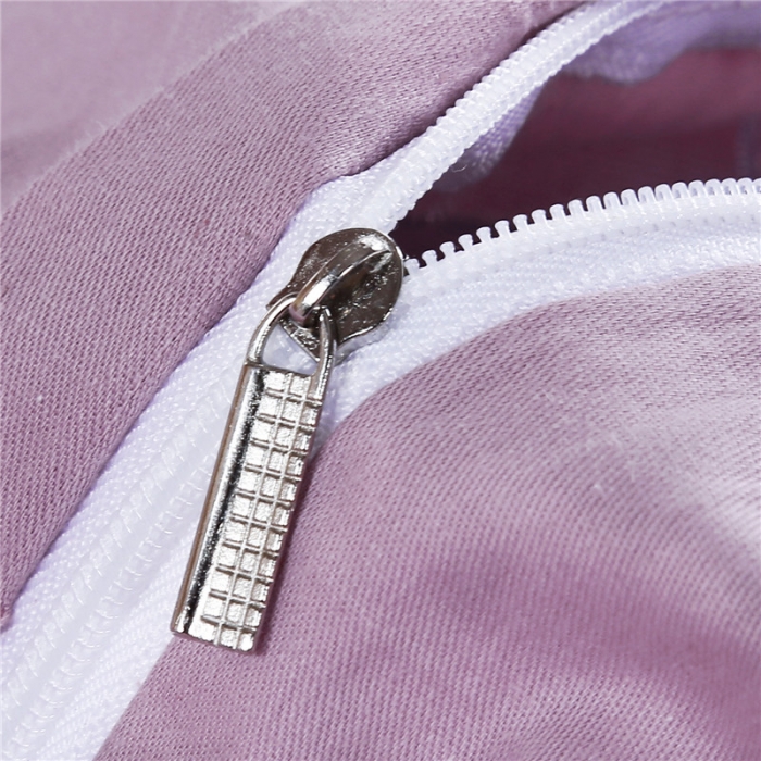 91家纺网 家纺一手货源 找家纺 福丽莱家纺  2023新款贡缎提花床裙四件套（夹棉）浅芳菲-粉紫