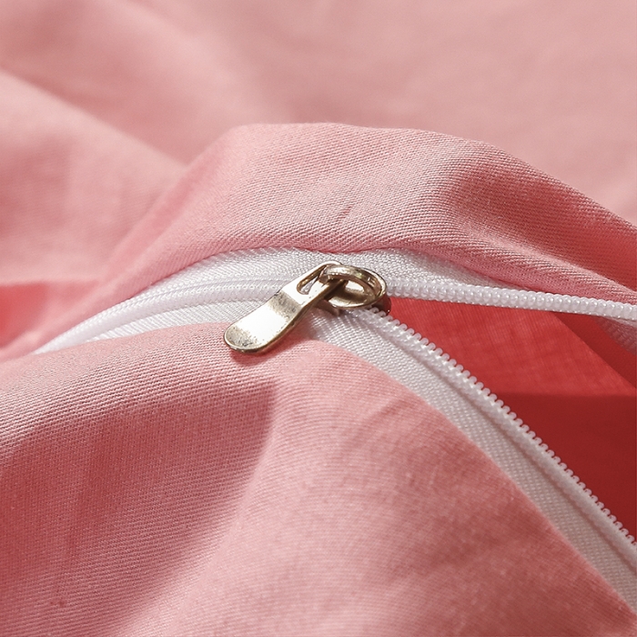 91家纺网 家纺一手货源 找家纺 福丽莱家纺  2023新款贡缎提花床裙四件套（夹棉）情梦花逸-粉玉