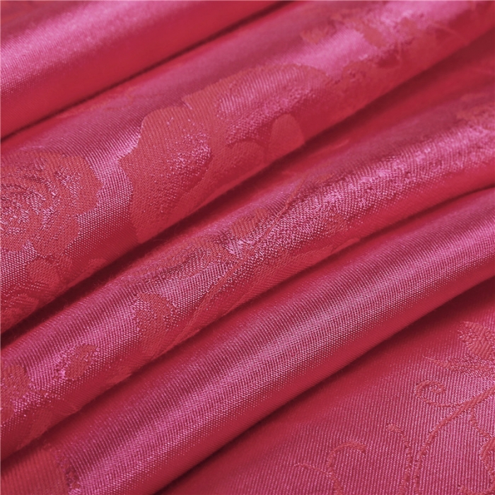 91家纺网 家纺一手货源 找家纺 福丽莱家纺  2023新款贡缎提花床裙四件套（夹棉）喜上眉梢-砖红