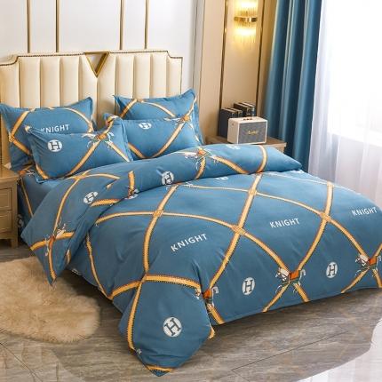 91家纺网 家纺一手货源 找家纺 （总）鑫缘 2025直播爆款印花植物羊绒加厚磨毛单被套