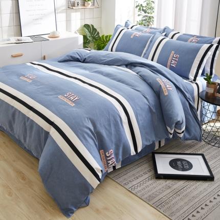 91家纺网 家纺一手货源 找家纺 （总）鑫缘 2025直播爆款印花植物羊绒加厚磨毛单被套