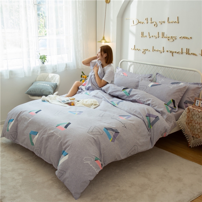 91家纺网 家纺一手货源 找家纺 鑫缘 2025新款印花植物羊绒加厚磨毛单被套 夺光异彩