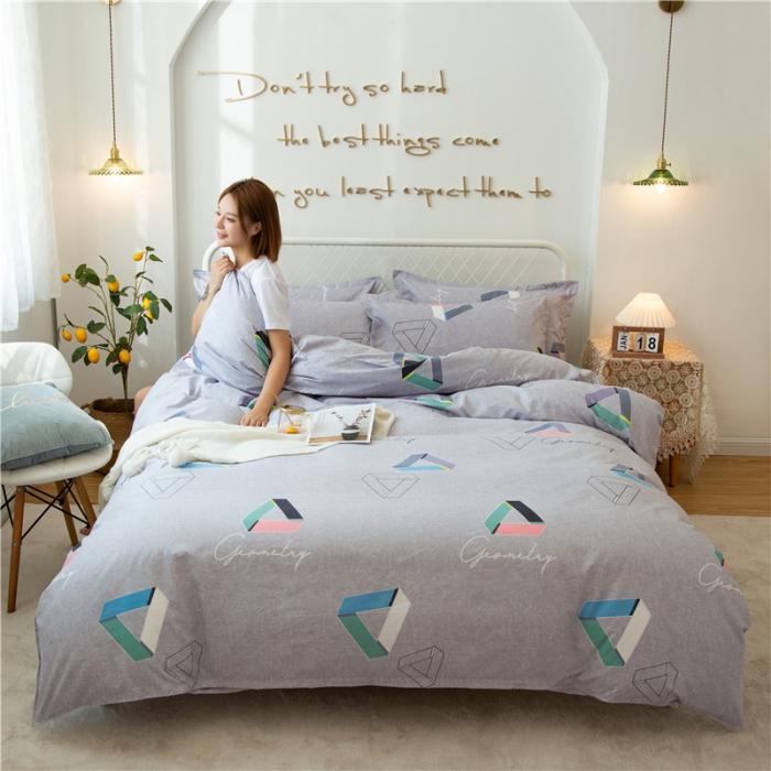 91家纺网 家纺一手货源 找家纺 鑫缘 2025新款印花植物羊绒加厚磨毛单被套 夺光异彩