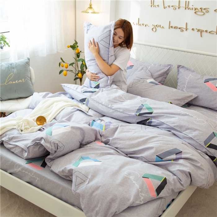 91家纺网 家纺一手货源 找家纺 鑫缘 2025新款印花植物羊绒加厚磨毛单被套 夺光异彩