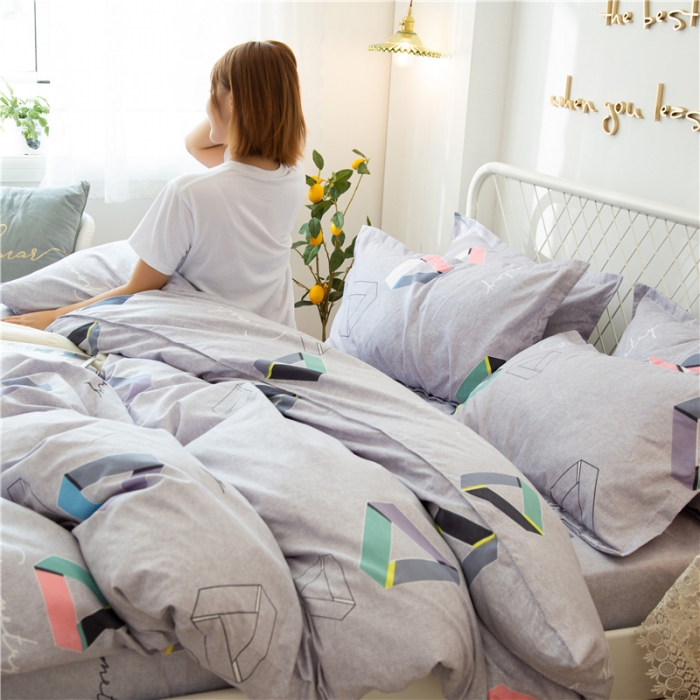 91家纺网 家纺一手货源 找家纺 鑫缘 2025新款印花植物羊绒加厚磨毛单被套 夺光异彩