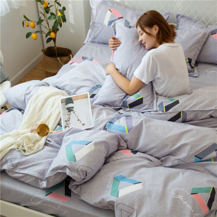 91家纺网 家纺一手货源 找家纺 鑫缘 2025新款印花植物羊绒加厚磨毛单被套 夺光异彩