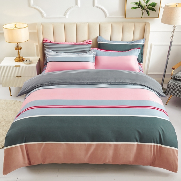 91家纺网 家纺一手货源 找家纺 鑫缘 2025新款印花植物羊绒加厚磨毛单被套 加尔文