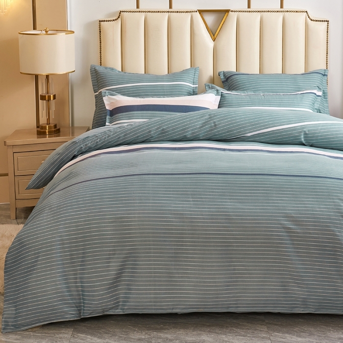 91家纺网 家纺一手货源 找家纺 鑫缘 2025新款印花植物羊绒加厚磨毛单被套 浪漫午后-灰