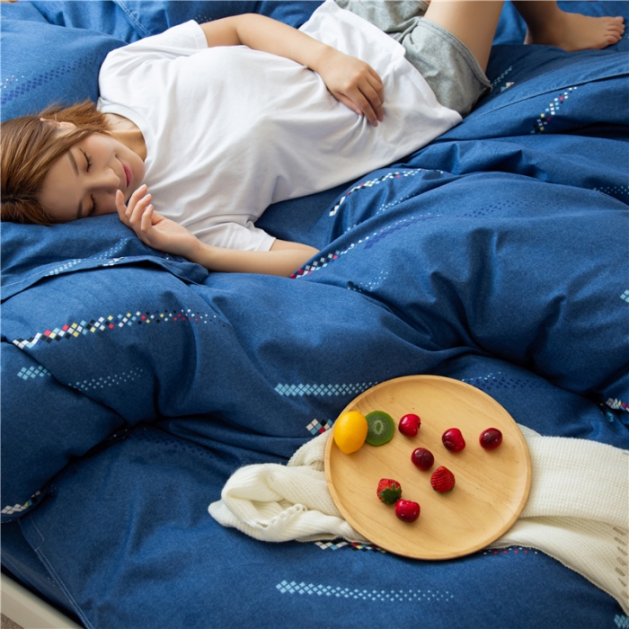 91家纺网 家纺一手货源 找家纺 鑫缘 2025新款印花植物羊绒加厚磨毛单被套 流星雨