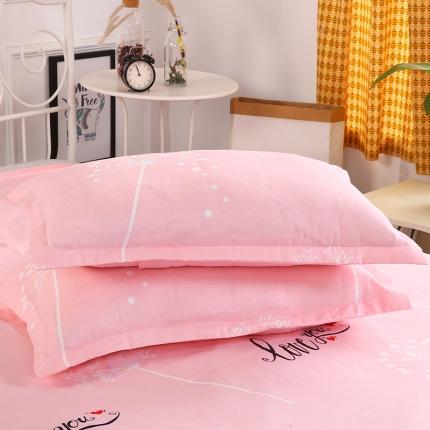 91家纺网 家纺一手货源 找家纺 （总）鑫缘 2025新款印花植物羊绒加厚磨毛单枕套