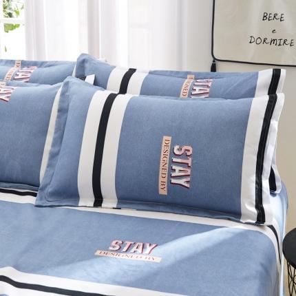 91家纺网 家纺一手货源 找家纺 （总）鑫缘 2025新款印花植物羊绒加厚磨毛单枕套