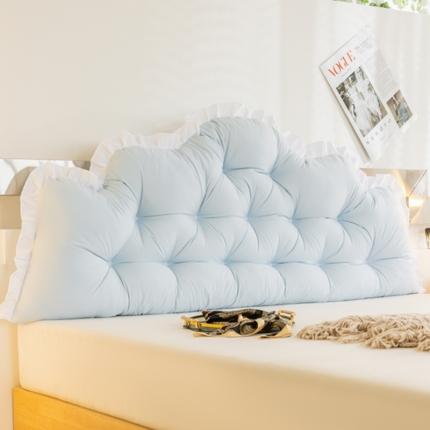 91家纺网 家纺一手货源 找家纺 （总）碧尔 2025新款麦浪机械钉扣纯色床靠背枕