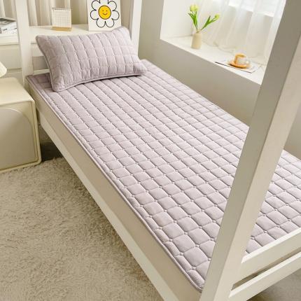 91家纺网 家纺一手货源 找家纺 雅萱家纺 2023新款亲肤大豆纤维学生床垫 灰色