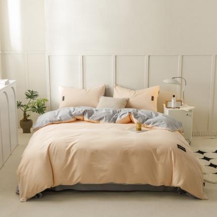 91家纺网 家纺一手货源 找家纺 （总）佳汐蓝 2023新款无印水洗棉四件套