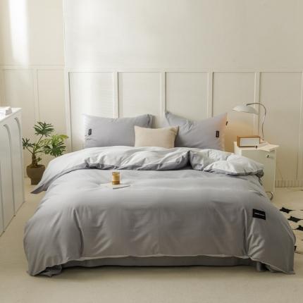 91家纺网 家纺一手货源 找家纺 （总）佳汐蓝 2023新款无印水洗棉四件套