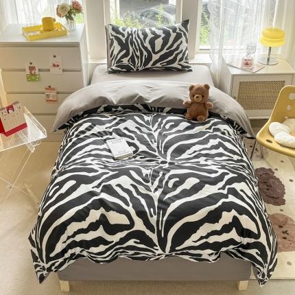 91家纺网 家纺一手货源 找家纺 （总）蓝邻 2023新款学生季全棉三件套四件套-印花系列