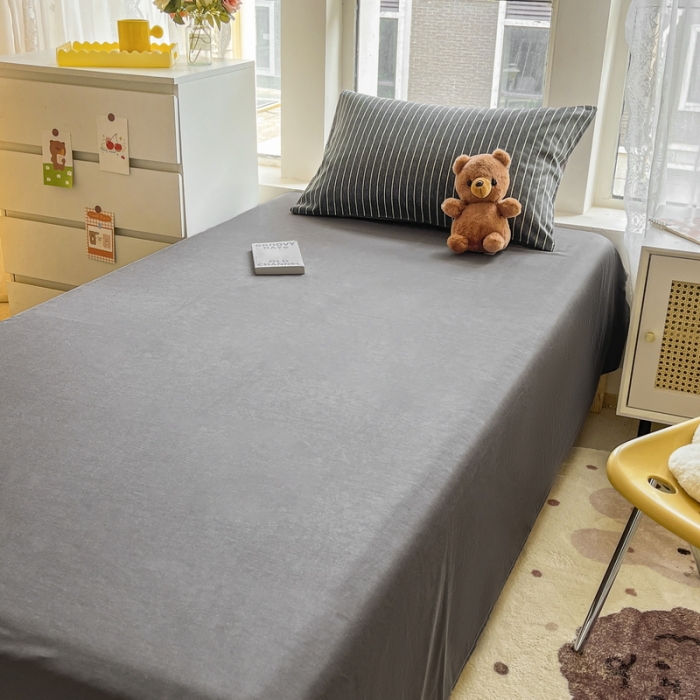 91家纺网 家纺一手货源 找家纺 蓝邻 2023新款学生季全棉三件套四件套-印花系列 慕尼