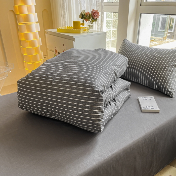 91家纺网 家纺一手货源 找家纺 蓝邻 2023新款学生季全棉三件套四件套-印花系列 慕尼