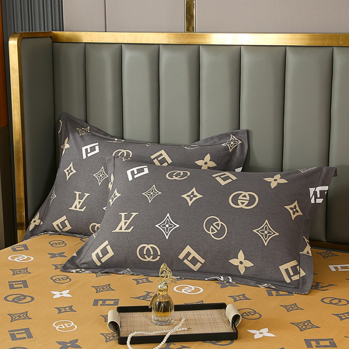 91家纺网 家纺一手货源 找家纺 畅畅 2024爆款全棉喷气活性印花磨毛四件套 HMJ英伦风尚-灰