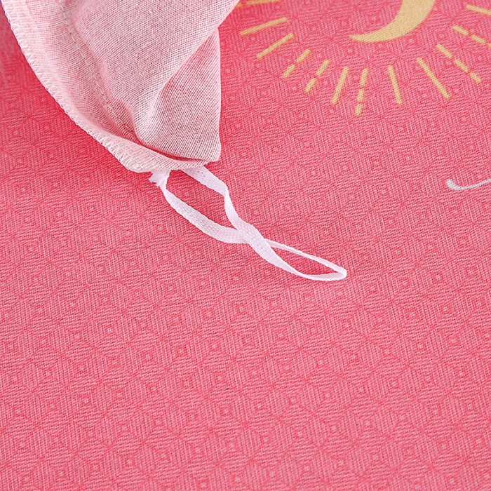 91家纺网 家纺一手货源 找家纺 畅畅 2024爆款全棉喷气活性印花磨毛四件套 YY情语叶-粉