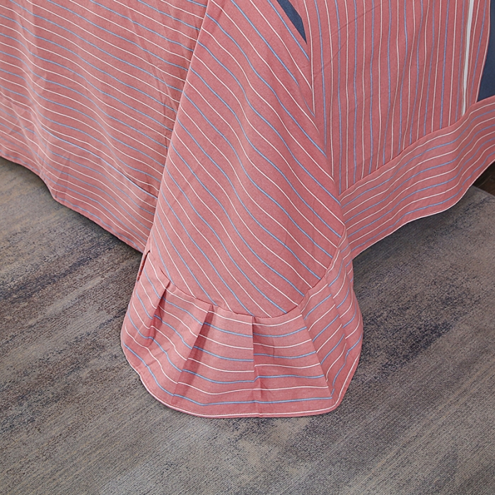 91家纺网 家纺一手货源 找家纺 畅畅 2024爆款全棉喷气活性印花磨毛四件套 安东尼红