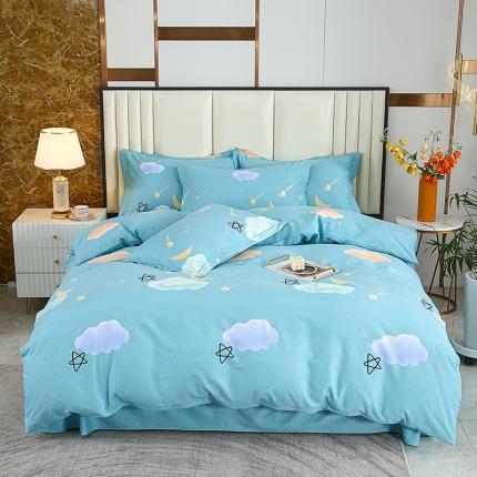 91家纺网 家纺一手货源 找家纺 （总）畅畅 2024爆款全棉喷气活性印花磨毛四件套