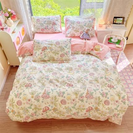 名兮 2023新款全棉四件套 玛丽春天