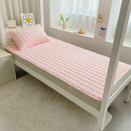 雅萱家纺 2023新款亲肤大豆纤维学生床垫 浅粉