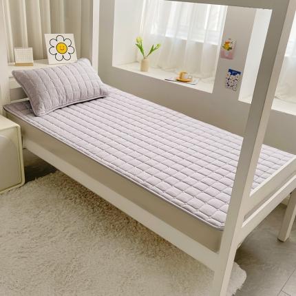 雅萱家纺 2023新款亲肤大豆纤维学生床垫 灰色