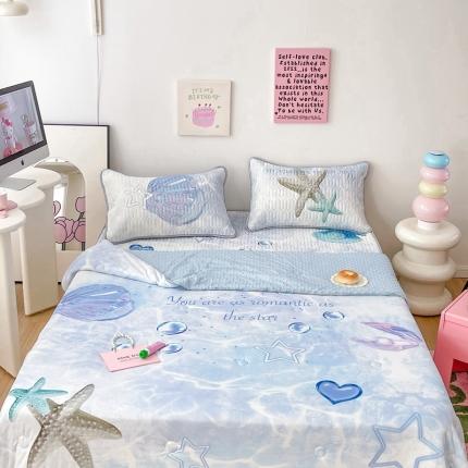 91家纺网 家纺一手货源 找家纺 （总）顾里家纺 2023新款凉席豆豆夏被套件