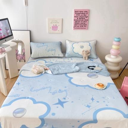 91家纺网 家纺一手货源 找家纺 （总）顾里家纺 2023新款凉席豆豆夏被套件