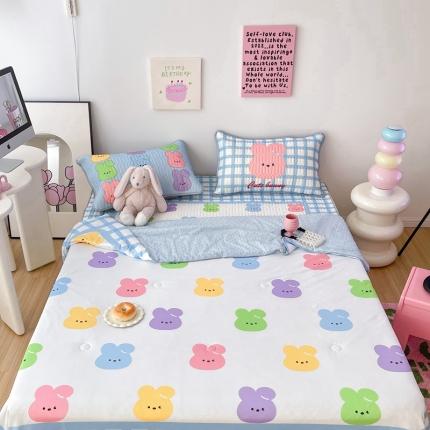 91家纺网 家纺一手货源 找家纺 （总）顾里家纺 2023新款凉席豆豆夏被套件