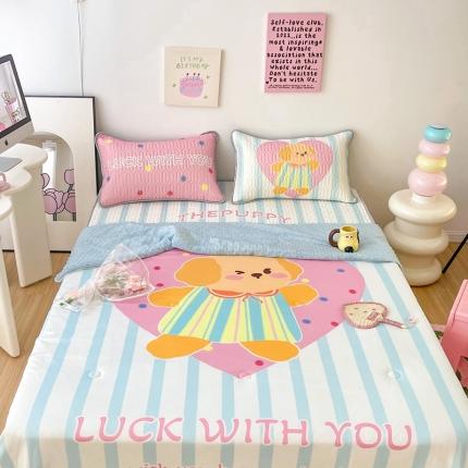 91家纺网 家纺一手货源 找家纺 （总）顾里家纺 2023新款凉席豆豆夏被套件