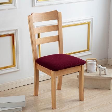 飞翔家纺 2023新款防泼水玉米绒小坐垫套 酒红色