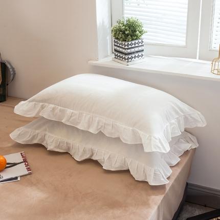 91家纺网 家纺一手货源 找家纺 （总）春皖 2023新款色织花边枕套