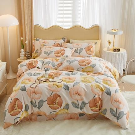 91家纺网 家纺一手货源 找家纺 （总）金纱玉纺家纺 2024新款加厚AB版四件套