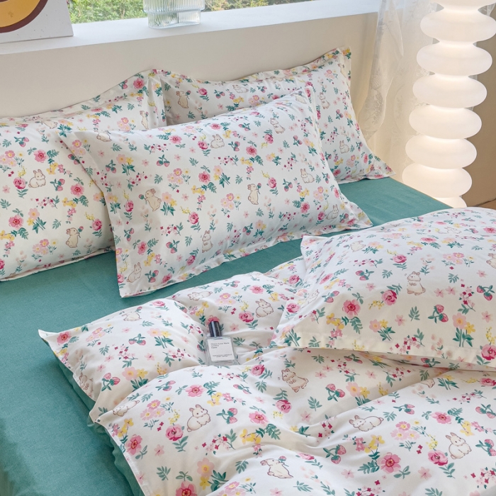 91家纺网 家纺一手货源 找家纺 （总）布可家纺 2025新款水洗磨毛印花四件套（提供买家秀）