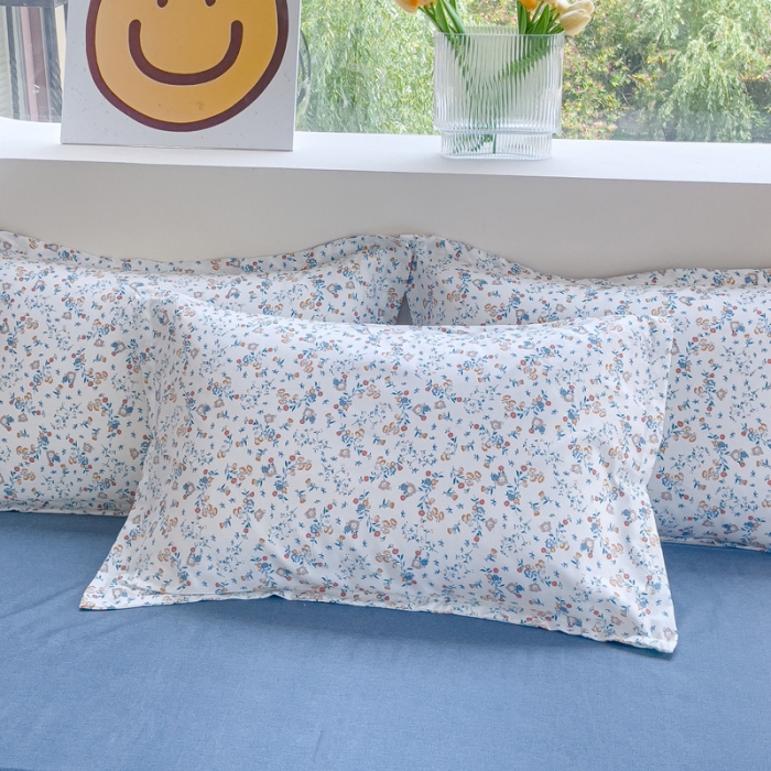 91家纺网 家纺一手货源 找家纺 布可家纺 2025新款水洗磨毛印花四件套（提供买家秀） 花开朵朵