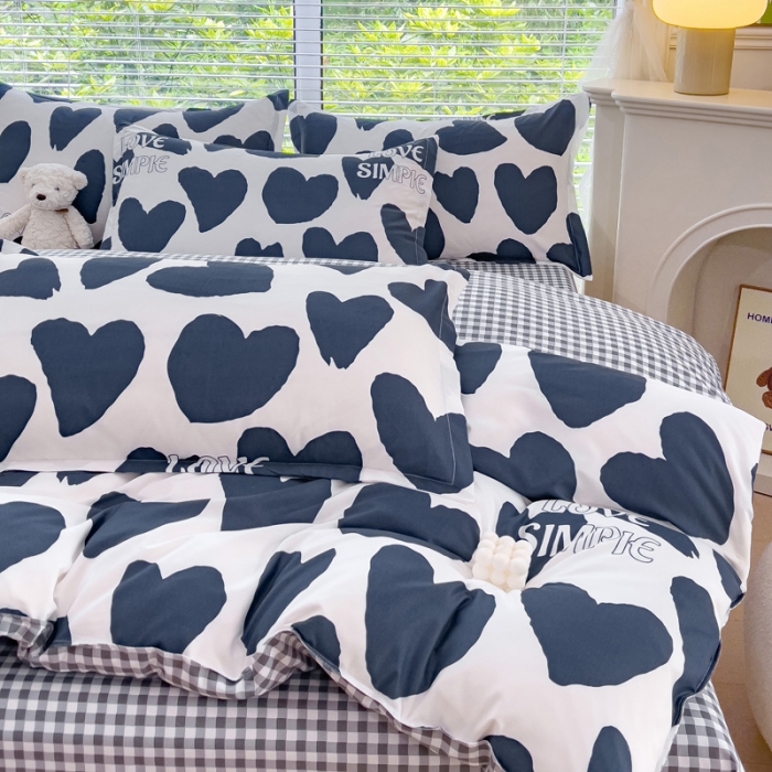 91家纺网 家纺一手货源 找家纺 布可家纺 2025新款水洗磨毛印花四件套（提供买家秀） 简尚