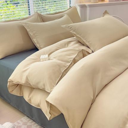 布可家纺 2025新款水洗磨毛印花四件套（提供买家秀） 拿铁