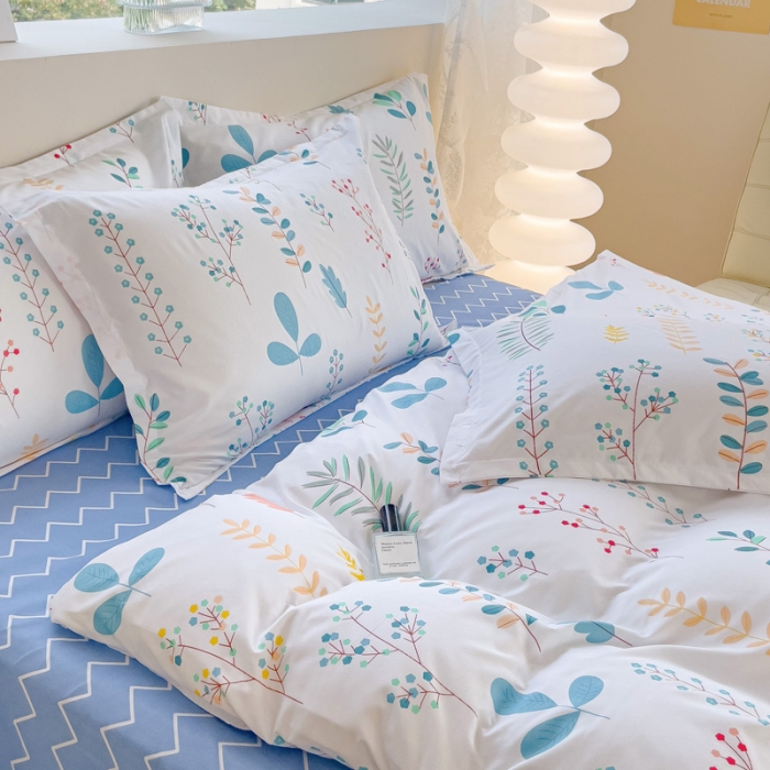 91家纺网 家纺一手货源 找家纺 布可家纺 2025新款水洗磨毛印花四件套（提供买家秀） 晴朗