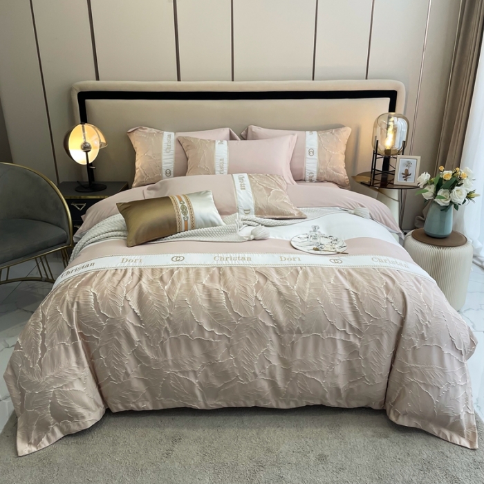 91家纺网 家纺一手货源 找家纺 （总）布可家纺 2025新款轻奢精致浮雕刺绣提花四件套