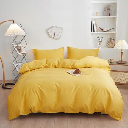 91家纺网 家纺一手货源 找家纺 （总）钰伶 2025年全棉纯色13372斜纹喷气纯棉四件套