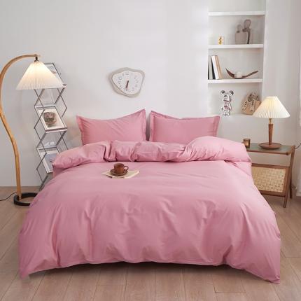 91家纺网 家纺一手货源 找家纺 （总）钰伶 2025年全棉纯色13372斜纹喷气纯棉四件套