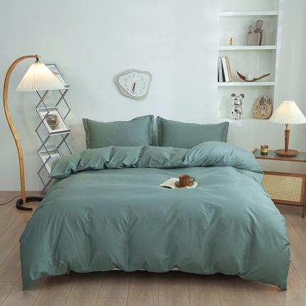 91家纺网 家纺一手货源 找家纺 （总）钰伶 2025年全棉纯色13372斜纹喷气纯棉四件套