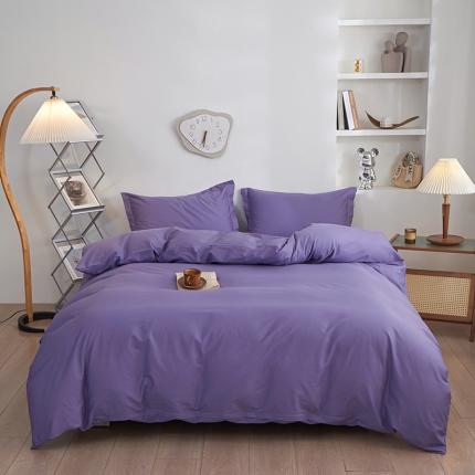 91家纺网 家纺一手货源 找家纺 （总）钰伶 2025年全棉纯色13372斜纹喷气纯棉四件套