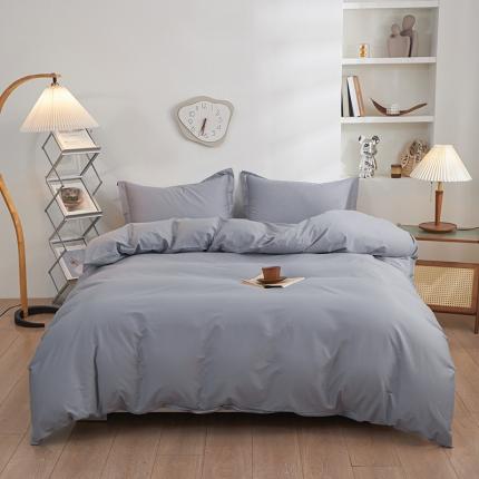 91家纺网 家纺一手货源 找家纺 （总）钰伶 2025年全棉纯色13372斜纹喷气纯棉四件套