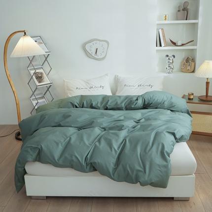 91家纺网 家纺一手货源 找家纺 总钰伶 2025新款纯色被套13372斜纹喷气纯棉单品被套