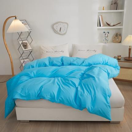 91家纺网 家纺一手货源 找家纺 总钰伶 2025新款纯色被套13372斜纹喷气纯棉单品被套