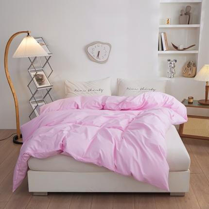 91家纺网 家纺一手货源 找家纺 总钰伶 2025新款纯色被套13372斜纹喷气纯棉单品被套